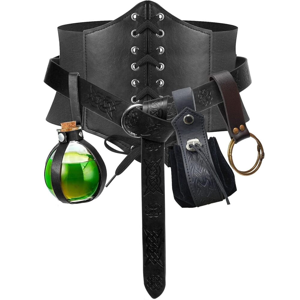 5365 5pcs Renaissance Costume Sets Corset Waistband Belt Pouch